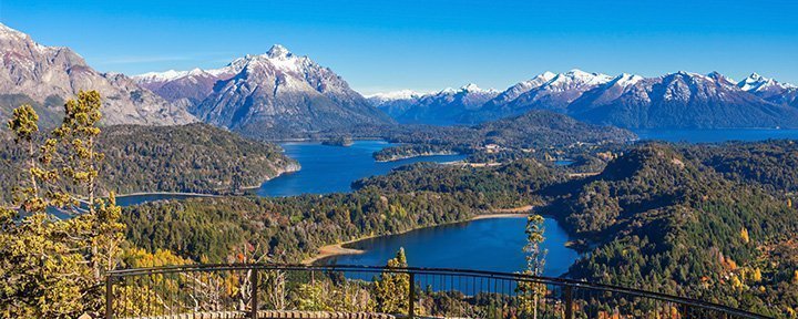 Cerro Campanario udsigtspunkt nær Bariloche i Nahuel Huapi National Park, Patagonien i Argentina