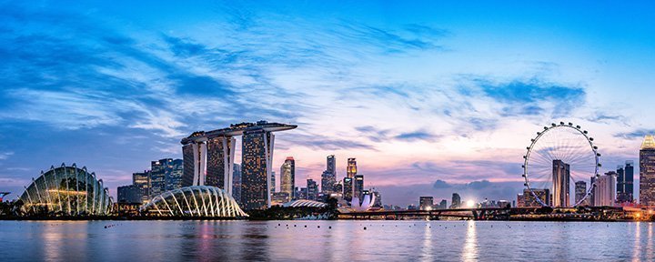 Arkitektur af Singapores skyline