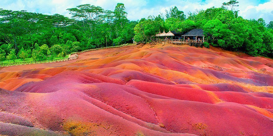 Seven colored earth park i Maruritius
