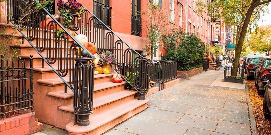 Efterårsfarver i New Yorks gader