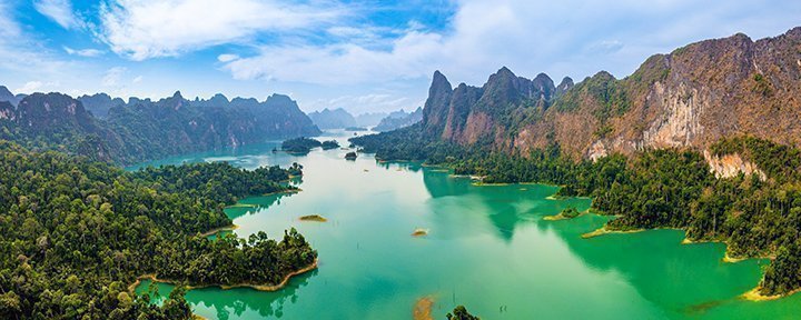 Cheow Lan-søen i Khao Sok, Thailand