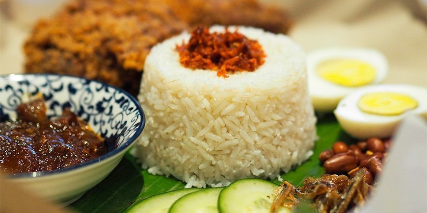 Retten Nasi Lemak i Kuala Lumpur