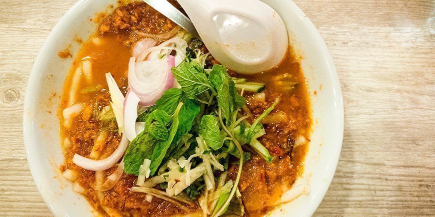 Asam Laksa fra Penang i Malaysia