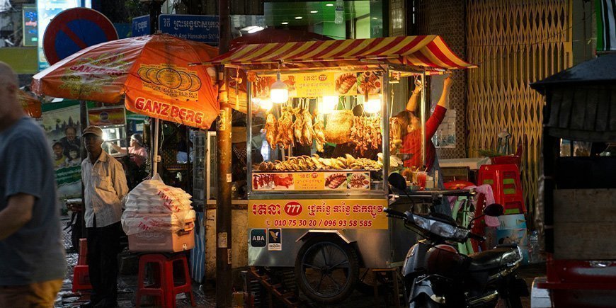 Streetfood i Cambodia