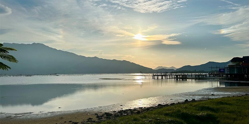 Lang Co-lagunen i Vietnam