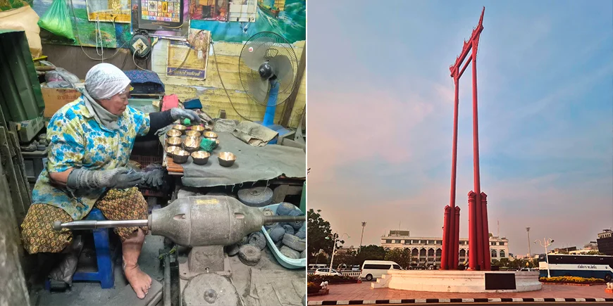 På sightseeing gennem Bangkoks gader