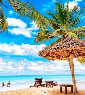 Solrig dag på Diani Beach