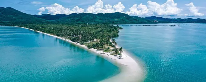 Oversigtsbillede fra Koh Yao Yai i Thailand