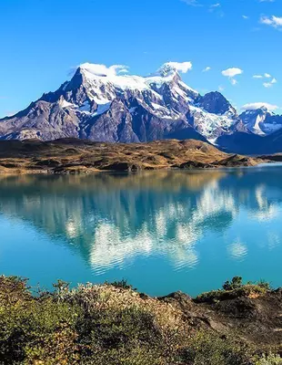 Pehoe-søen, Torres Del Paine, Patagonien, Chile