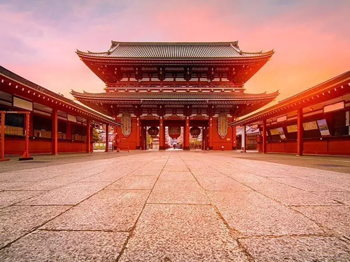 Sensoji-ji-templet i Asakusa i Tokyo